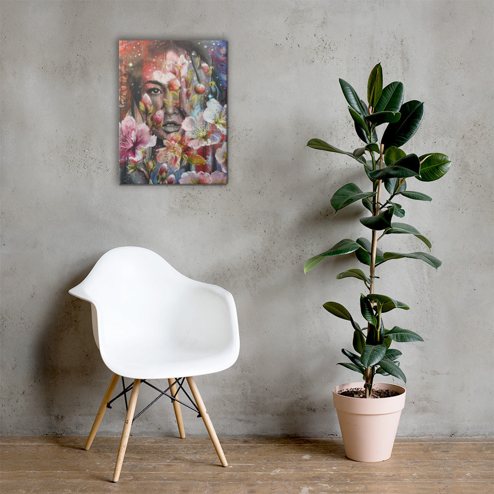 "Floral Divinity" Canvas print