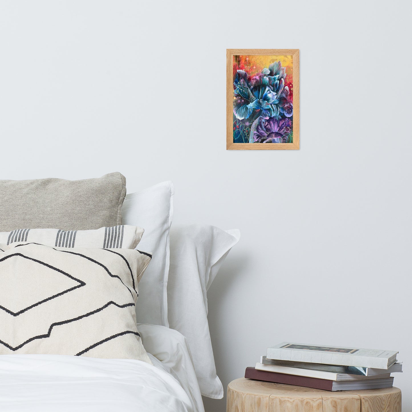 Framed matte paper poster